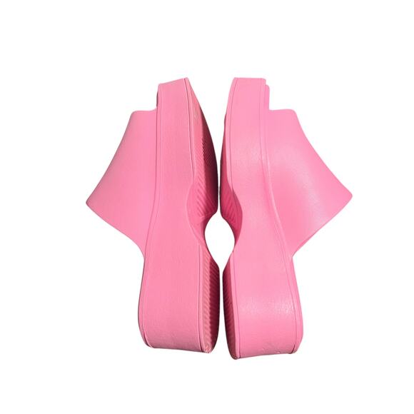 Steve Madden Pink Slinky Platform Slide Sandals Size 8 - Picture 5 of 8